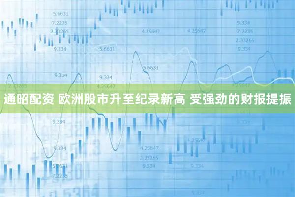 通昭配资 欧洲股市升至纪录新高 受强劲的财报提振