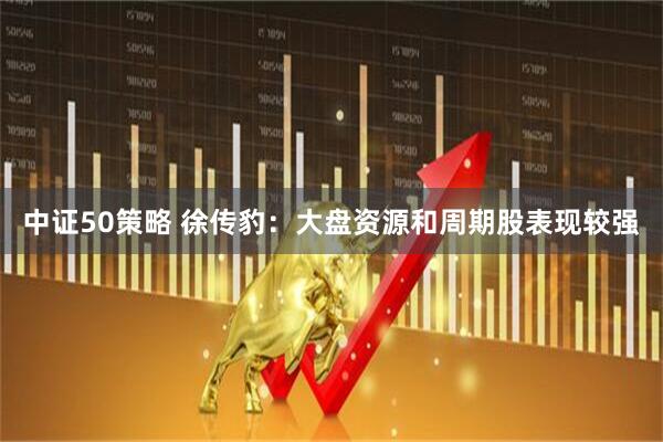 中证50策略 徐传豹：大盘资源和周期股表现较强