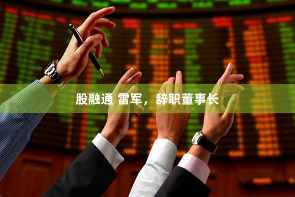 股融通 雷军，辞职董事长