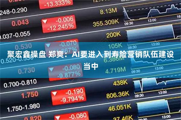聚宏鑫操盘 郑爽：AI要进入到寿险营销队伍建设当中