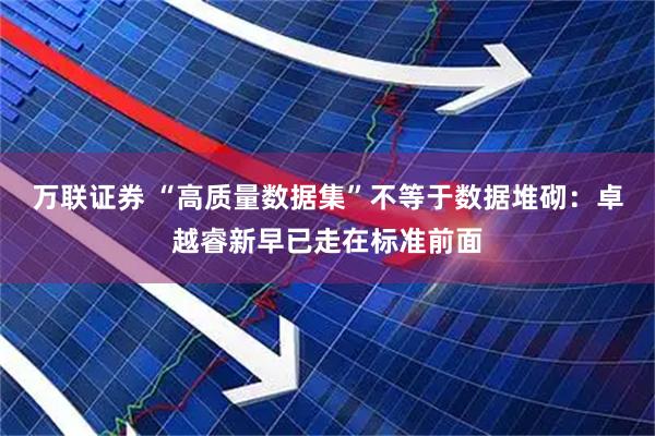 万联证券 “高质量数据集”不等于数据堆砌：卓越睿新早已走在标准前面